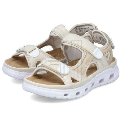 14. Comfortable Velcro sandals Rieker W RKR691 beige