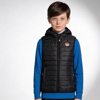 7. Geographical Norway Vatika Hood EO 233 Jr WW2008E/GNO-Schwarze Weste