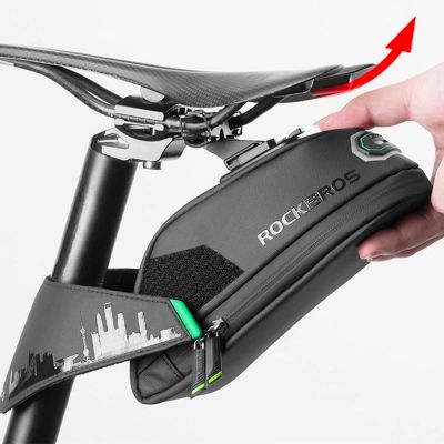 2. Rockbros C27-1 Fahrradtasche unter dem Sattel - Schwarz