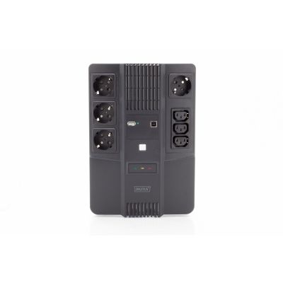 3. USV Line-Interactive 800VA/480WAVR 4xSCHUKO 3xIEC C13 1xUSB A 1xUSB B RJ45