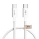 Kabel Tech-Protect Ultraboost Lite USB-C / USB-C 60W / 3A 50 cm - weiß