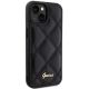 4. Guess Quilted Metal Logo Hülle für iPhone 15 – Schwarz