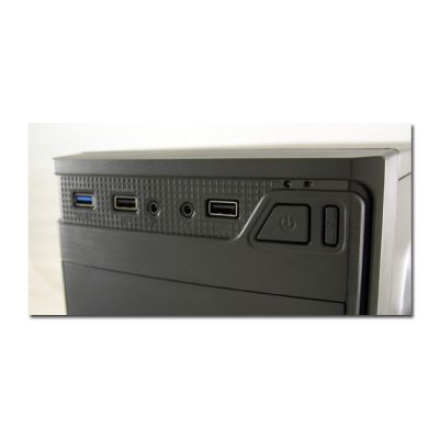 4. LC-POWER LC-7037B-ON Gehäuse (ATX, Micro-ATX, Mini-ITX; schwarz)