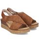 4. Bequeme Damen-Keilsandalen, braun, Rieker 63782-24
