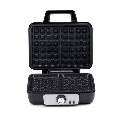 ALPINA 1000W elektrisches Waffeleisen schwarz