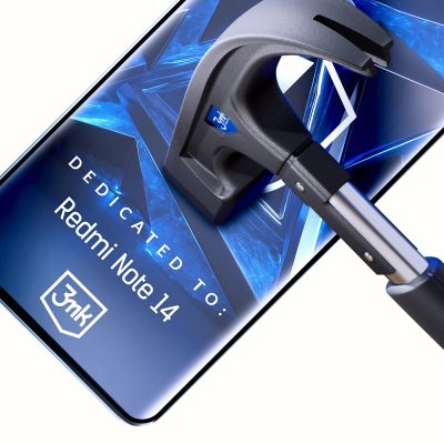 4. Gehärtetes Glas 3mk HardGlass Max Lite Black für Xiaomi Redmi Note 14 5G