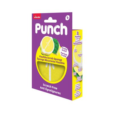 3. Vileda Punch Flexibler Zitronen-Scheuerschwamm 1 Stück.