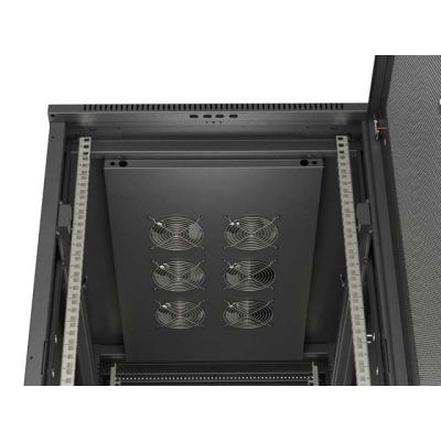 10. Lanberg FF01-6022-23B 22U Rack, freistehend, schwarz