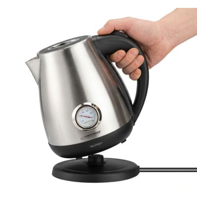 15. ESPERANZA Wasserkocher THAMES 1,7 L Mattsilber EKK029