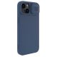 6. Nillkin CamShield Silky Silikonhülle iPhone 14 Plus Hülle mit Kameraschutz Blau
