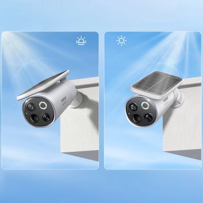 5. Baseus Security S1 Pro Dual 3K Outdoor-Überwachungsset (2 Kameras) – Weiß