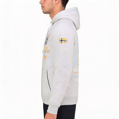 10. Geographical Norway Gakado Blended DB 100 M Sweatshirt WZ3016H/GN-Blended Gray