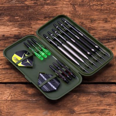 5. Harrows Slimcase 6 Grünes Dart-Etui