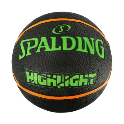 Spalding Highlight Basketball schwarz-grün-orange 84354Z