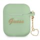 Guess GUA2LSCHSN AirPods decken grüne/grüne Silikon-Charm-Herzkollektion ab