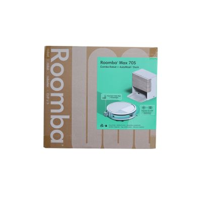 iROBOT ROOMBA® MAX 705 COMBO Saug- und Wischroboter + AUTOWASH-Dockingstation Weiß