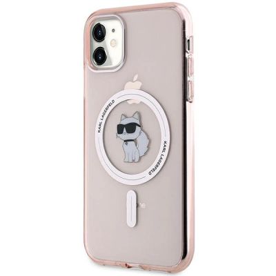 2. Karl Lagerfeld IML Choupette MagSafe Hülle für iPhone 11 / Xr – rosa