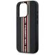 5. Karl Lagerfeld Saffiano Athleisure Stripes Cord iPhone 15 Pro Hülle - Rot