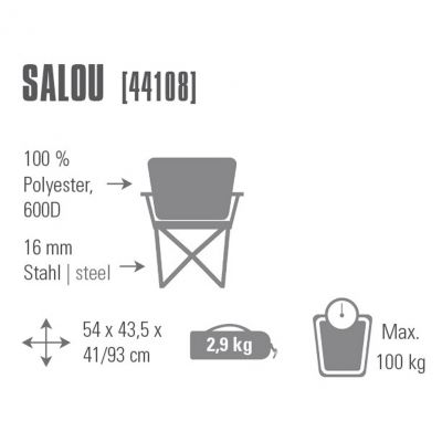 2. High Peak Klappstuhl Salou 44108
