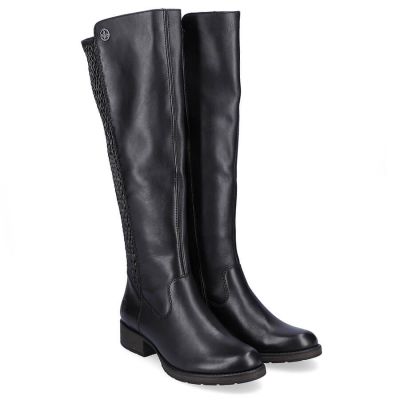 10. Rieker W Z9591-00 schwarze Lederstiefel 