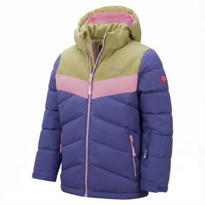 3. Trollkids Mädchen Gryllefjord Jacket Winterisolierter Mantel mit Kapuze, Lila (461-154)