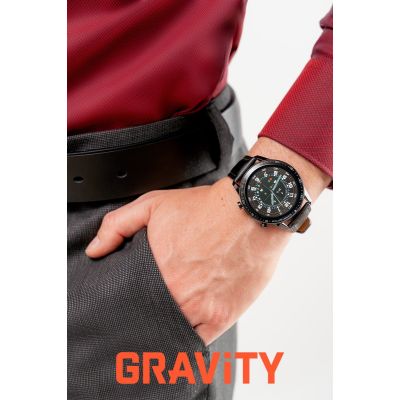 2. Smartwatch Gravity Black 2 Armbänder GT10-5