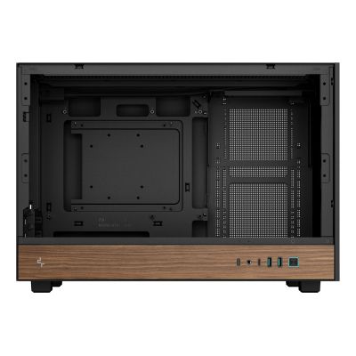 5. DeepCool CH260 WOOD Micro Tower Schwarz, Holz