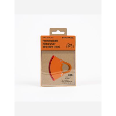 9. BOOKMAN Curve Rücklicht 37lm Orange Fahrradlampe