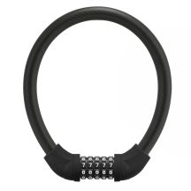 Rockbros RKS870-BK Fahrradschloss mit Zahlenschloss, Stahlkabel, 85 cm - schwarz