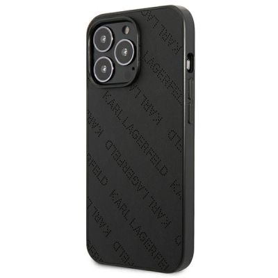 2. Karl Lagerfeld Perforated Allover iPhone 13 Pro Max 6,7" Hülle - Schwarz