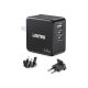7. UNITEK GAN Ladegerät, PD 65W 2x USB-C, USB-A