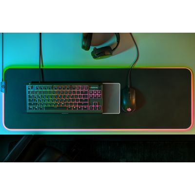 3. SteelSeries Apex 3 Tenkeyless Gaming-Tastatur RGB-LED-Licht American Wired Flüsterleise Schalter