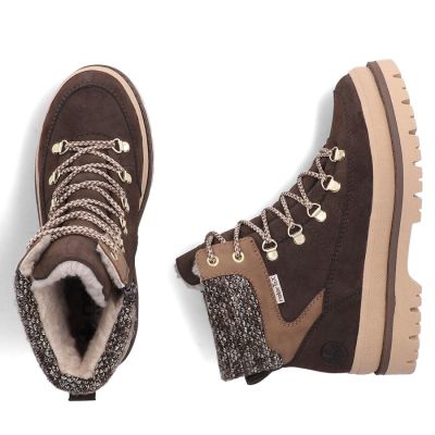 13. Wasserdichte Damen-Traperschuhe mit Plateau in Braun Rieker Y6210-25