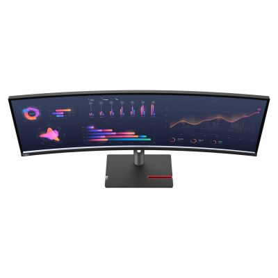13. Lenovo ThinkVision P49w-30 Computermonitor, 124,5 cm (49 Zoll), 5120 x 1440 Pixel, Dual-WQHD-LED, Schwarz
