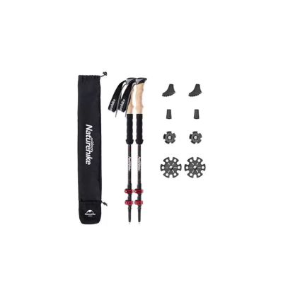 Carbon rote Stöcke NATUREHIKE nh20ds003-red