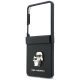 5. Karl Lagerfeld Karl&Choupette Saffiano Pins Hülle für Samsung Galaxy Z Flip 8 - Schwarz