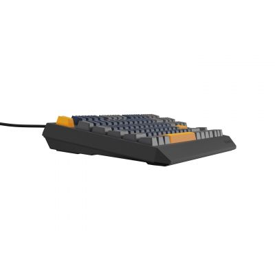 15. GENESIS THOR 230 TKL Gaming-Tastatur USB + RF Wireless + Bluetooth QWERTY Schwarz, Blau, Grau, Orange