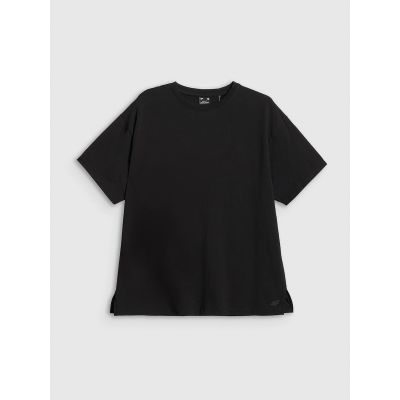 5. Damen-T-Shirt, locker geschnitten, einfarbig, Größe 4F 4FRAW25TTSHF3624-20S
