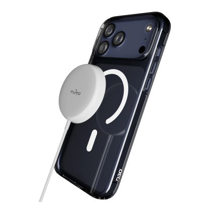 7. Puro Impact Clear D3O TPU+PC Hülle kompatibel mit MagSafe für iPhone 17 Pro Max - Transparent