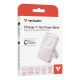3. Verbatim Charge 'n' Go Magnetischer kabelloser Lithium-Polymer-Akku (LiPo) 10000 mAh, kabellos aufladbar, Pink