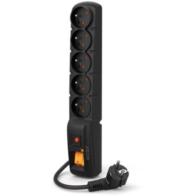 Steckdosenleiste Acar F5 PRO (1,5 m; schwarz)