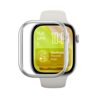 2. AmazingThing Minimalistische Schutzhülle für Apple Watch Series 11 46 mm – Silber