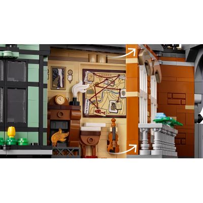 6. LEGO ICONS 10351 Sherlock Holmes: Bücherecke