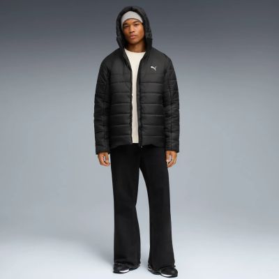 7. Puma ESS Hooded Padded Herrenjacke Schwarz 685211 01