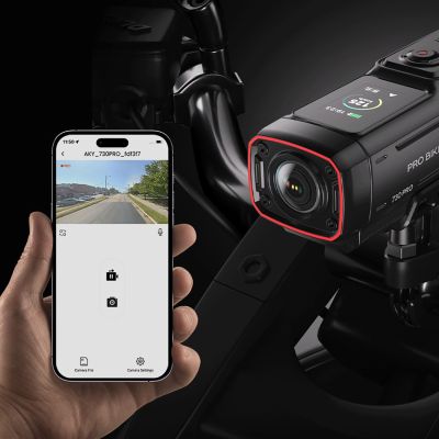 10. AKEEYO 730Pro 4K Lenker-Videorekorder Sportkamera für Fahrräder und Motorräder - Schwarz