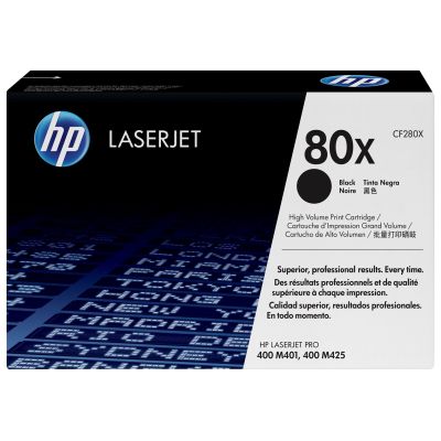 6. HP 80X Schwarz LaserJet-Tonerkassette mit hoher Kapazität, Original-Tonerkartusche 1 Stk. Original Schwarz