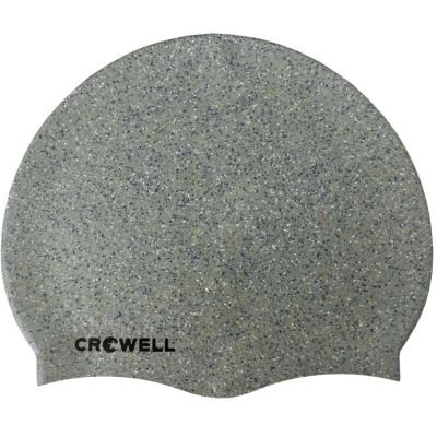 5. Crowell Recycling Pearl Silikon-Badekappe, Farbe Silber, 2
