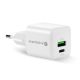 3. EVERACTIVE GAN Wandladegerät 1 x USB, 1 x USB-C Schnellladefunktion 3.0 20W Weiß SC-330Q