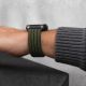 7. Tech-Protect Nylon-Sportarmband für Apple Watch 44 / 45 / 46 / 49 mm – Dunkelgrün
