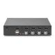 6. KVM-Switch, 4 Ports, 4K 60Hz, 4x DP IN, 1x DP OUT, 2x USB A, 2x Audio IN & OUT
